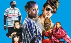 (L-R) Paper Boi in Atlanta; French and Saunders; Issa Rae in Insecure; Nathan Barley; Titus in Unbreakable Kimmy Schmidt