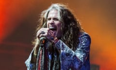 Steven Tyler performing with Aerosmith in Philadelphia, 2 September.