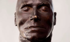 The death mask of Daniel Good, a 19th-century murderer who was hunted for weeks by nine divisions of the Metropolitan police. It is one of the never-before-seen objects from the Black Museum at the Crime Museum Uncovered exhibition at the Museum of London.