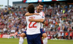 Kaká and David Villa