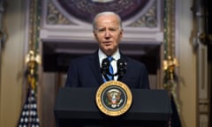 Joe Biden at the White House on Wednesday. West said he campaigned for Biden in 2020 but did not vote for him.