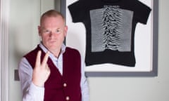 ‘My entry level into Romanticism was Peter Saville’ … George Shaw with his old Joy Division T-shirt.