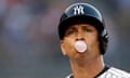 MLB: San Francisco Giants at New York Yankees<br>Jul 22, 2016; Bronx, NY, USA; New York Yankees designated hitter Alex Rodriguez (13) reacts after flying out during the second inning of an inter-league baseball game against the San Francisco Giants at Yankee Stadium. Mandatory Credit: Adam Hunger-USA TODAY Sports