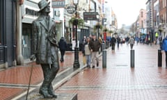 James Joyce statue, Dublin, Ireland - 31 Jan 2022<br>Mandatory Credit: Photo by Clearpix/REX/Shutterstock (12782970a) An archive photo of the statue in Dublin to the author James Joyce, whose book Ulysses was published in Paris 100 years ago this week. James Joyce statue, Dublin, Ireland - 31 Jan 2022