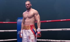 Florian Munteanu as Viktor Drago in the ring in Creed II