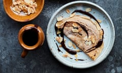 Ravneet Gill's chocolate almond souffle crepes.