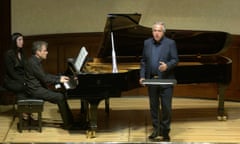 Christoph Prégardien (right), with collaborative pianist Stefan Litwin (left), gives the first of three recitals this week.