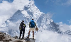 Pendleton and Fogle survey Ama Dablam on their route to Everest base camp