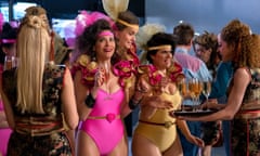 Alison Brie, left, in series three of GLOW on Netflix.