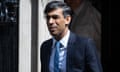 Rishi Sunak leaves Downing Street