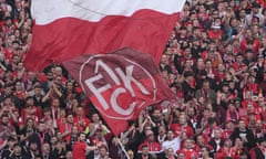 Kaiserslautern fans bounce in the stands