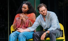 Olivia Washington and Kit Harington in Slave Play at Noël Coward theatre.