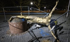 The 500kg bronze statue of Zlatan Ibrahimovic