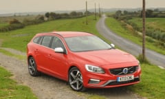 Volvo V60 in a rural setting