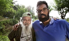 Romesh Ranganathan and Anslem De Silva searching for crocodiles in Asian Provocateur.