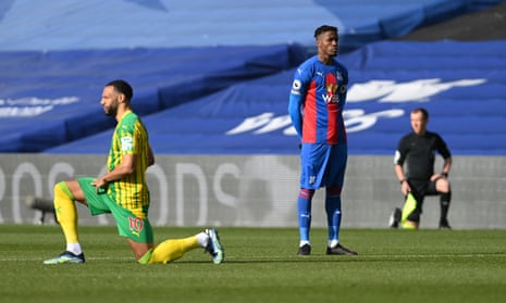 Roy Hodgson 'fully respects' Wilfried Zaha's decision not to take the knee – video