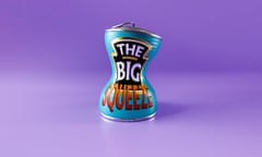 An image of a can that looks like a can of beans that has been squeezed in the middle, and with ‘The big squeeze’ on the label