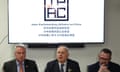 Tim Loughton, Iain Duncan Smith and Stewart McDonald at a press conference for the Inter-Parliamentary Alliance on China