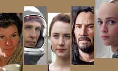 From left: Vera Drake; Interstellar; Brooklyn; The Matrix Resurrections; Ex Machina.