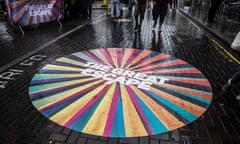 The Great Escape festival logo painted onto the pavement