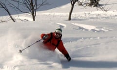 Alf Alderson ski touring near Les Menuires c Alison Prideaux