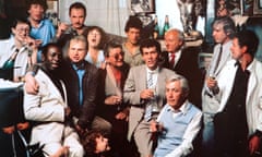 Patrons of the Colony Room Club, including the painter Francis Bacon, front, second from left, in the 1980s