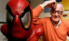 Stan Lee, founder of Marvel Entertainment Inc., poses next t<br>UNITED STATES - DECEMBER 18: Stan Lee, founder of Marvel Entertainment Inc., poses next to a Spider-Man model in his office in Beverly Hills, California, U.S., in this file photo taken on Dec. 18, 2008. Walt Disney Co. agreed to buy Marvel Entertainment Inc. for about $4 billion in cash and stock in August 2009, adding comic-book characters Iron Man and Spider-Man to Disney’s lineup of princesses and live-action stars. (Photo by Jonathan Alcorn/Bloomberg via Getty Images)