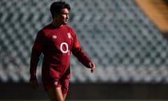 Marcus Smith in training with England.