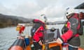 Patterdale Mountain Rescue Team carry relief material for the flood victims of  Storm Desmond