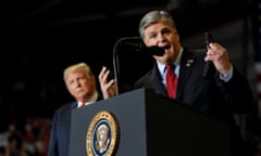 Sean Hannity at a rally in Missouri before the 2018 midterms.