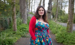 Laura Fulcher standing in a Dorchester wood.