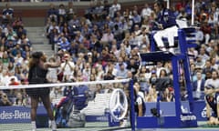 Serena Williams and Carlos Ramos