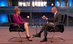 Nicola Sturgeon interviewed by Evan Davis on BBC1