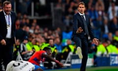 That’s all folks? The future of Julen Lopetegui (right) as the Real Madrid manager looks bleak despite victory at the Bernabéu over the Czech side Plzen.