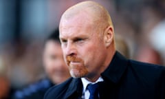 Everton manager Sean Dyche before the Premier League match at Crystal Palace