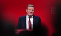 Keir Starmer addressing the Labour conference last Wednesday.