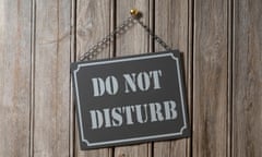 Do not disturb sign