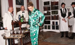 Jess Cartner-Morley in pyjamas at the Savile Club in Mayfair