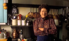 Julia Child at her home in Cambridge, Massachusetts. 