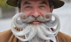 A participant at the World Beard Championship in Austria in 2015.