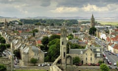 The town of St Andrews in Scotland