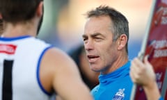 Alastair Clarkson. The North Melbourne AFL coach has stepped away from his role due to concerns over his physical and emotional wellbeing.