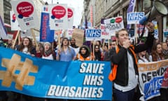 Save NHS bursaries student march