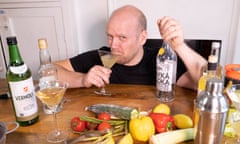 Stuart Heritage, drinking from a glass with a very pained expression, spends an afternoon making veggie cocktails at home.