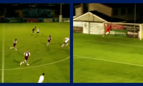 'It's in!': Bohemians' Liam Burt scores from near halfway line 12 seconds into the half – video