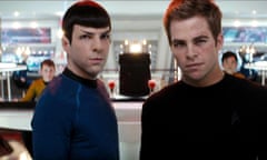 STAR TREK<br>ZACHARY QUINTO &amp; CHRIS PINE Character(s): Spock &amp; James T. Kirk Film ‘STAR TREK’ (2009) Directed By J.J. ABRAMS 06 May 2009 SSU80065 Allstar Collection/PARAMOUNT **WARNING** This photograph can only be reproduced by publications in conjunction with the promotion of the above film. A Mandatory Credit To PARAMOUNT is Required. For Printed Editorial Use Only, NO online or internet use.1111z@yx