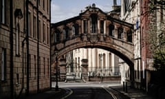 Dreaming Spires Deferred: Oxford Empties Amid Coronavirus Lockdown<br>OXFORD, ENGLAND - APRIL 03: A deserted view of The Bridge of Sighs and New College Lane after university students have been sent home and the tourists are staying away during the Coronavirus lockdown on April 03, 2020 in Oxford, United Kingdom. Even though the streets and college greens are empty, scientists are working hard behind the dormant dreaming spires. Researchers and scientists at Oxford University are at the forefront of the war against Covid-19. More than 20 departments from medicine to humanities are working on vaccine research and mapping. The Coronavirus (COVID-19) pandemic has spread to many countries across the world, claiming over 50,000 lives and infecting over 1 million people. (Photo by Christopher Furlong/Getty Images)