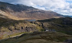 A youth hostel at the head of the Llanberis Pass in Snowdonia. 