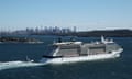 The Celebrity Solstice enters Sydney Harbour on 4 April 2020