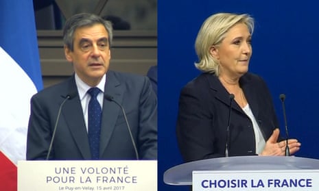 Spot the difference: Marine Le Pen accused of plagiarising François Fillon – video